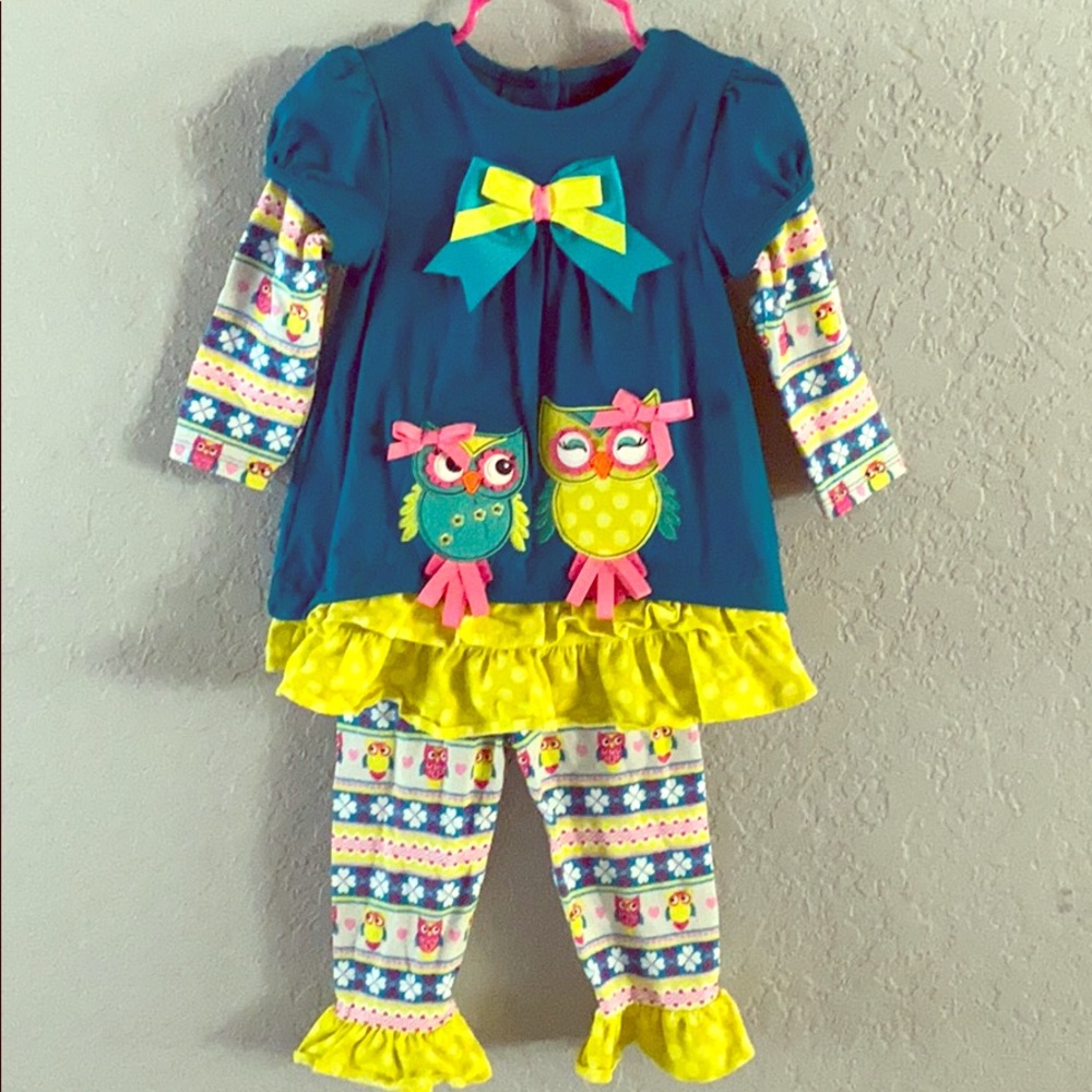 Owl Ruffles & Bows Outfit